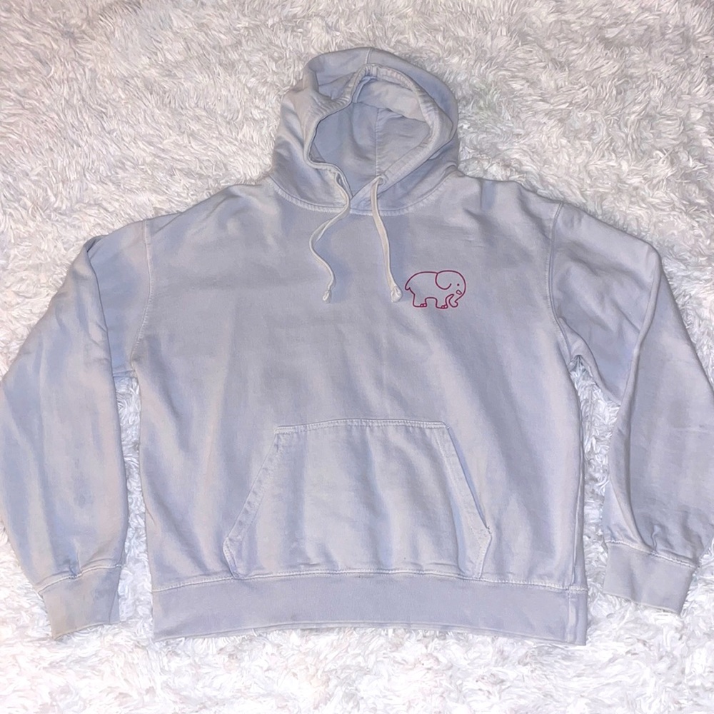 Ivory Ella Light Blue Hoodie Sweatshirt size XS
